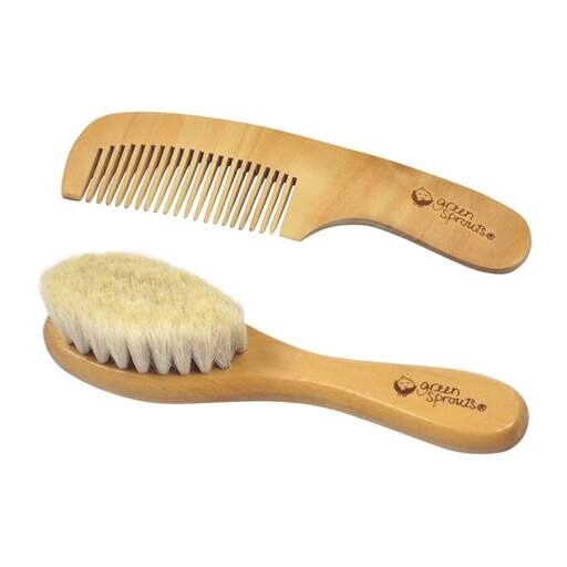 Green Sprouts Wooden Brush &amp; Comb Set