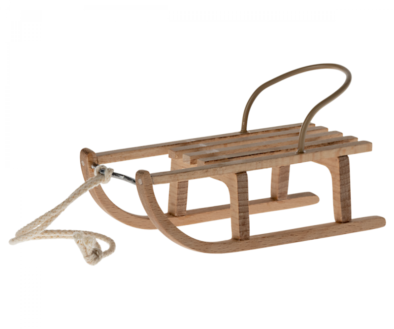 Maileg mouse sled