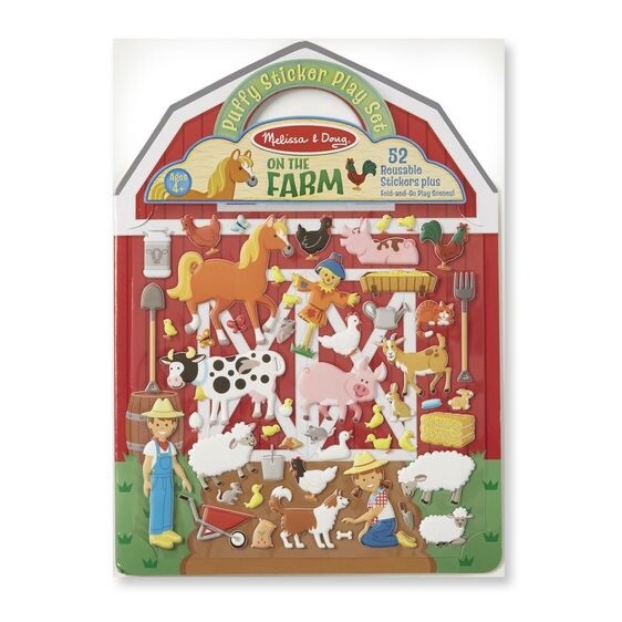 Melissa &amp; Doug puffy sticker playset- farm