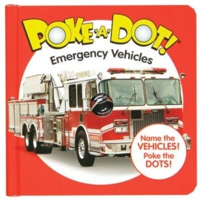 Melissa &amp; Doug little poke-a-dot book: emergency vehicles