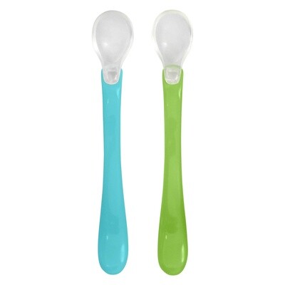 Green Sprouts Feeding Spoons Set: Aqua/Green set