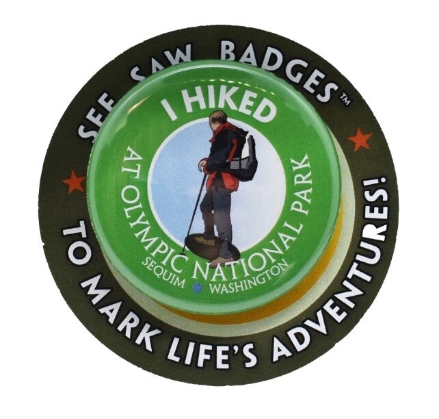 Channel Craft See Saw Badge- I hiked at Olympic National Park