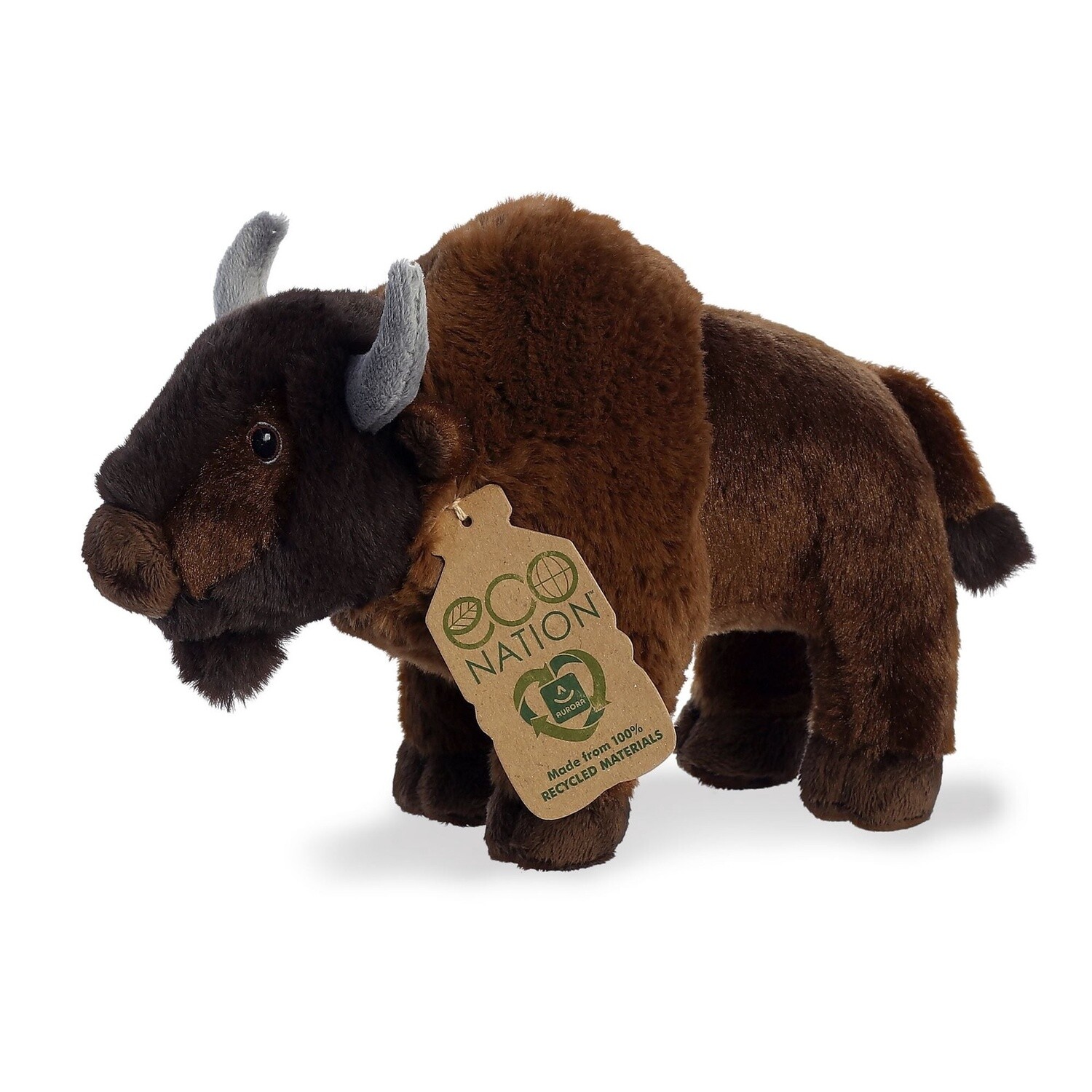 Aurora 9&quot; Eco Nation Plush- Bison