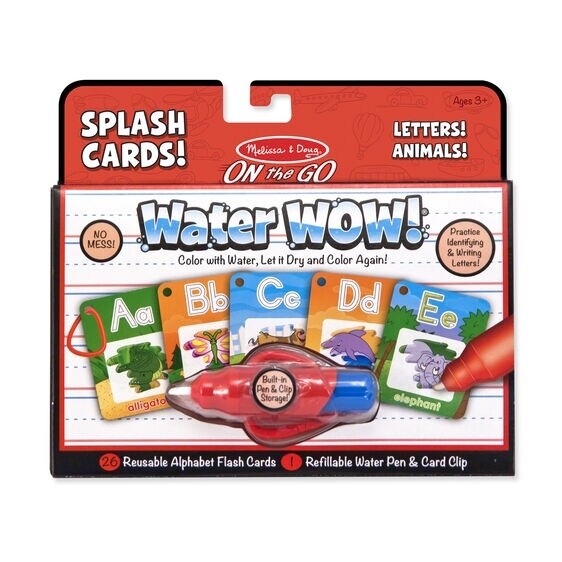 Melissa &amp; Doug water wow splash cards- alphabet