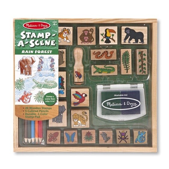 Melissa &amp; Doug stamp a scene- rain forest