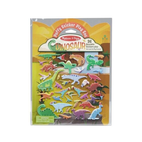 Melissa &amp; Doug puffy sticker playset- dinosaur