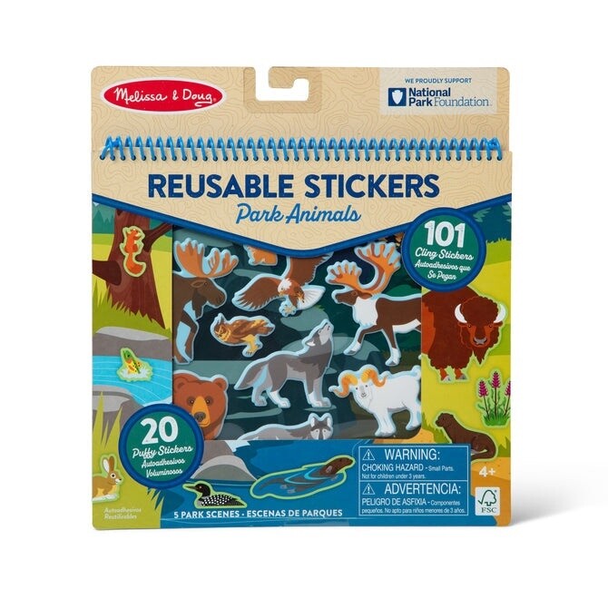 Melissa &amp; Doug National Parks Reusable Stickers – Park Animals