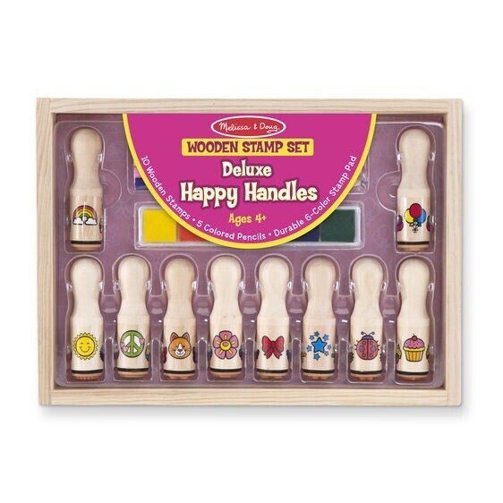 Melissa &amp; Doug deluxe handle stamp set