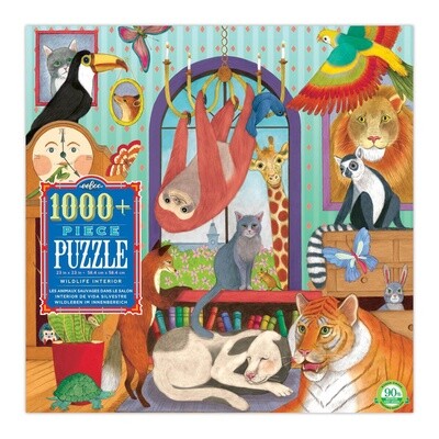 eeBoo 1000 piece square puzzle- Wildlife Interior