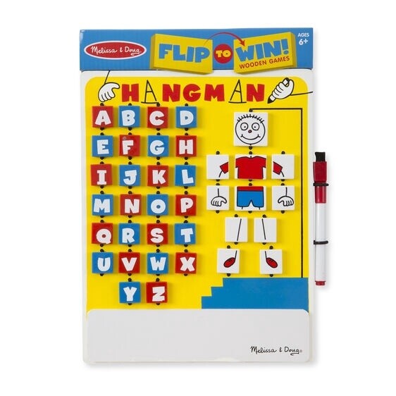 Melissa &amp; Doug flip to win- Hangman
