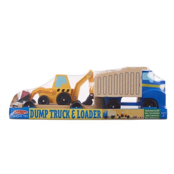 Melissa &amp; Doug dump truck &amp; loader