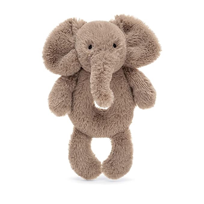 Jellycat Bashful Elephant Ring Rattle