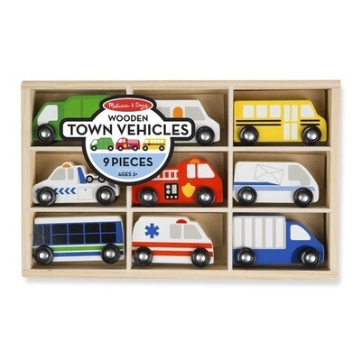 Melissa &amp; Doug wooden town vehicles