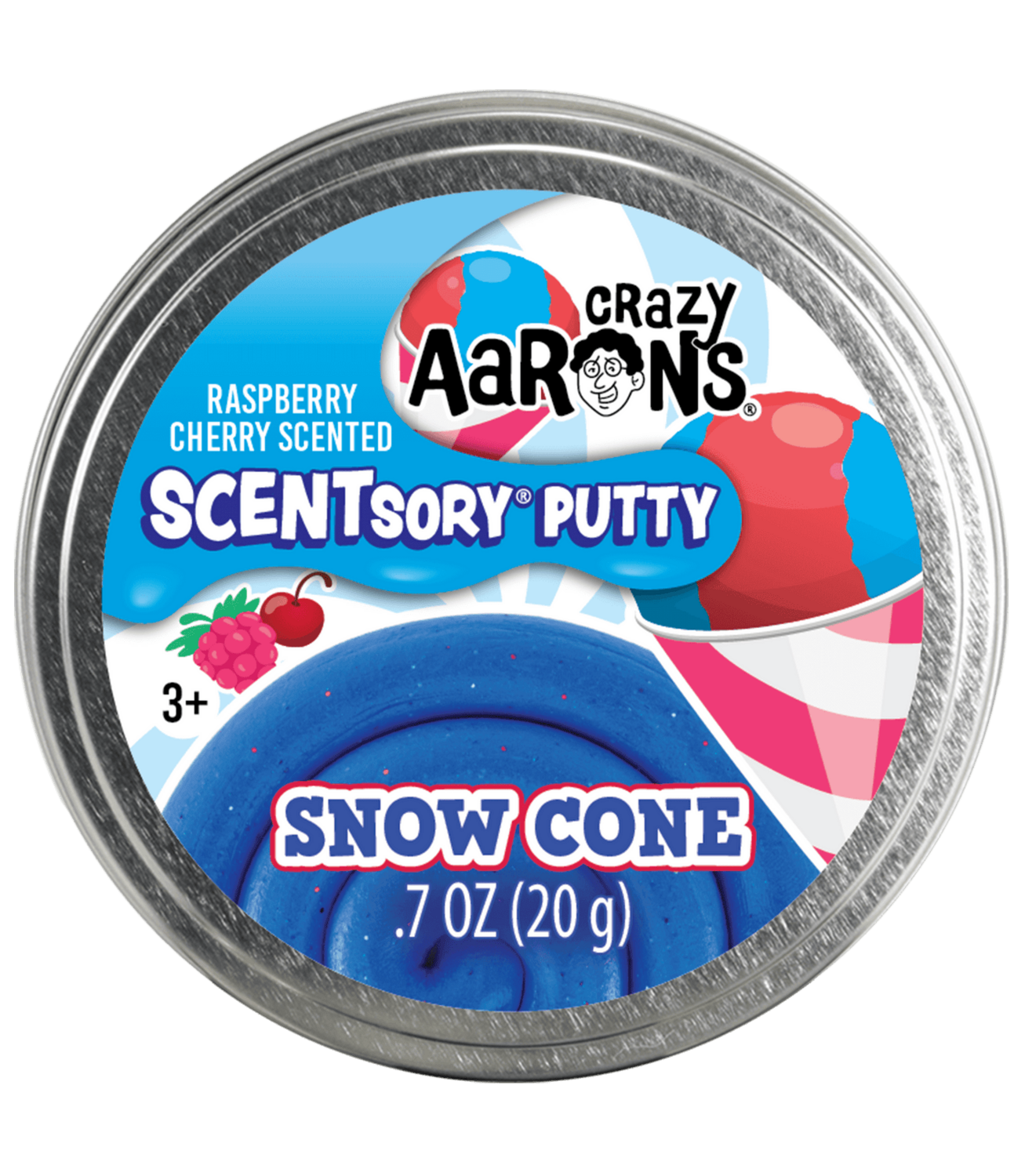 CrazyAarons Sensory Putty Tin- Snowcone