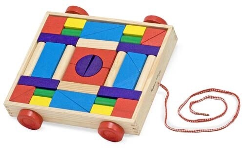 Melissa &amp; Doug unit blocks cart
