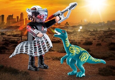 Playmobil DuoPack Velociraptor with Dino Catcher