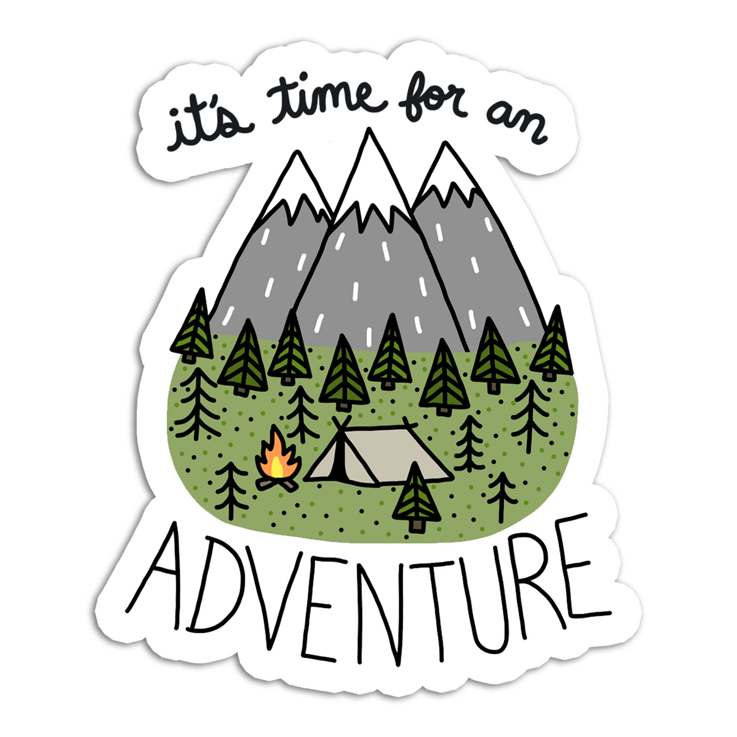 Turtle Soup It&#39;s Time for an Adventure Vinyl Sticker