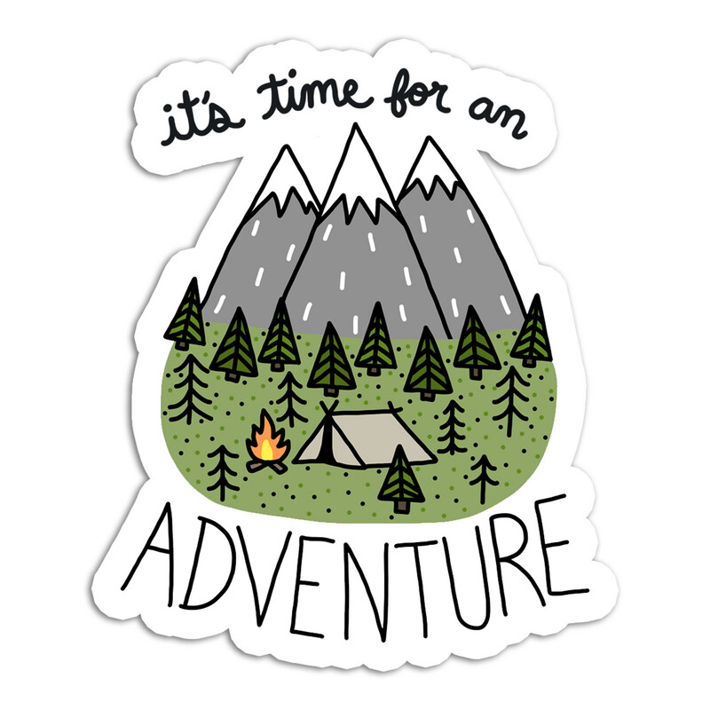 Turtle Soup It&#39;s Time for an Adventure Vinyl Sticker