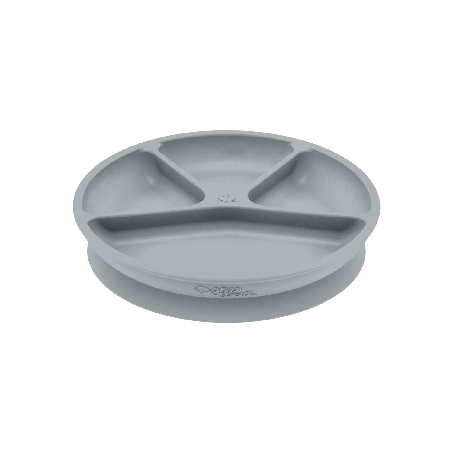 Green Sprouts Learning Plate: Gray