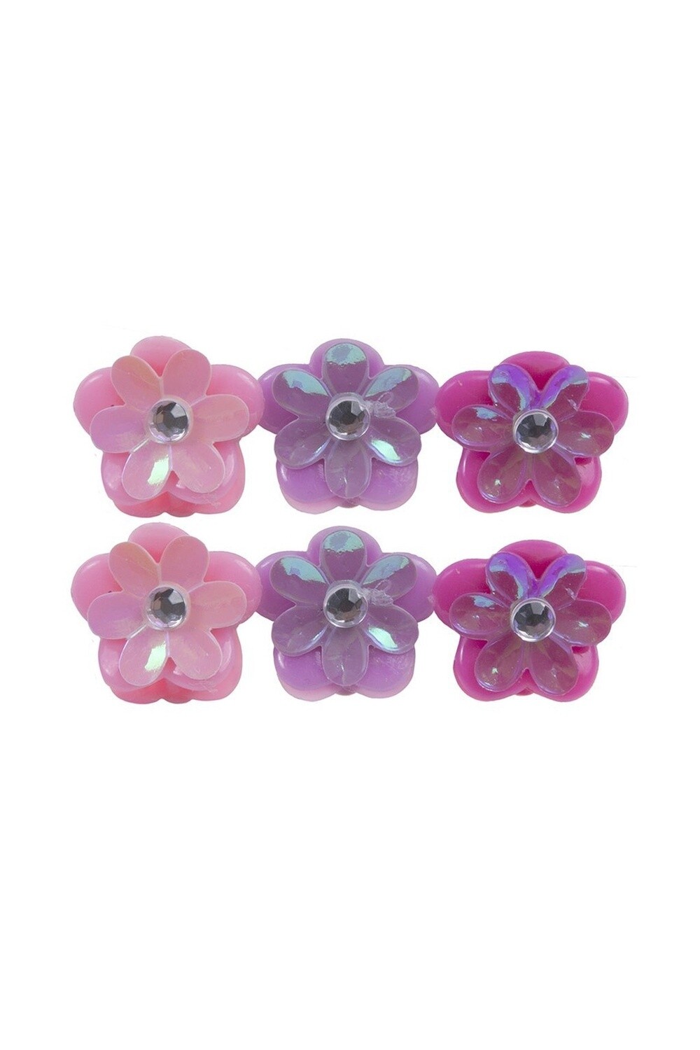 Great Pretenders Mini Flower Hair Clips 6pk