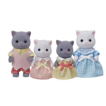 Calico Critter persian cat family