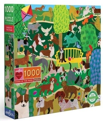 eeBoo 1000 piece square puzzle- Dogs in the Park