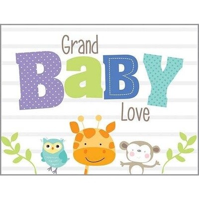 GINA B DESIGNS - Baby Greeting Card - Grand Animals-Grandparent