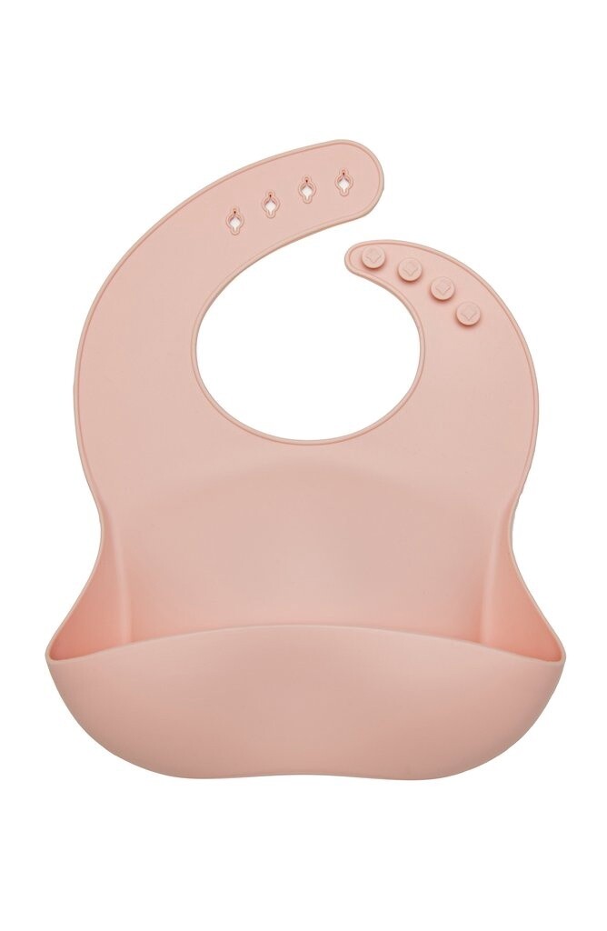 Loulou lollipop silicone bib- pink quartz