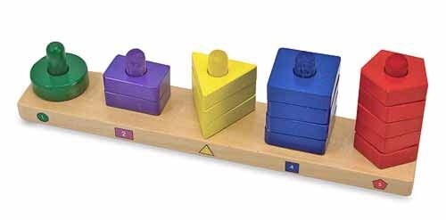 Melissa &amp; Doug stack and sort board