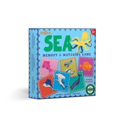 eeBoo Little Square Memory Game- Sea Animals