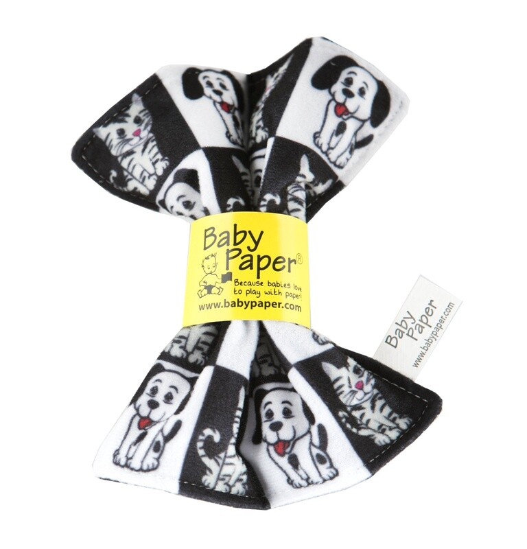 Baby Paper: Black/White Pets