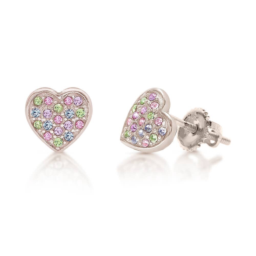 Chanteur - Classic Heart Screwback Earrings