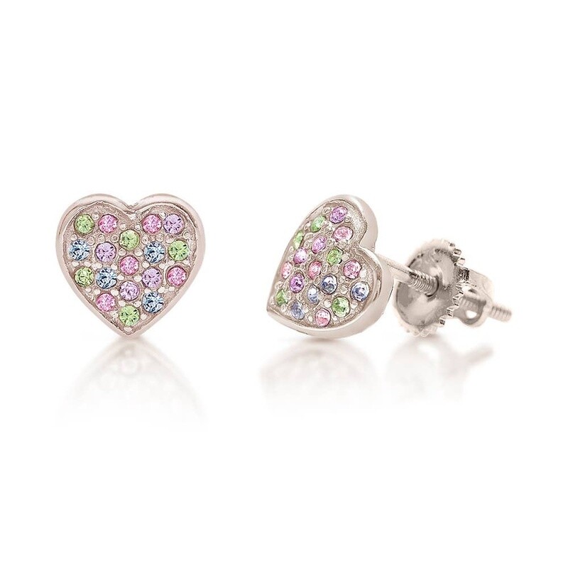 Chanteur - Classic Heart Screwback Earrings