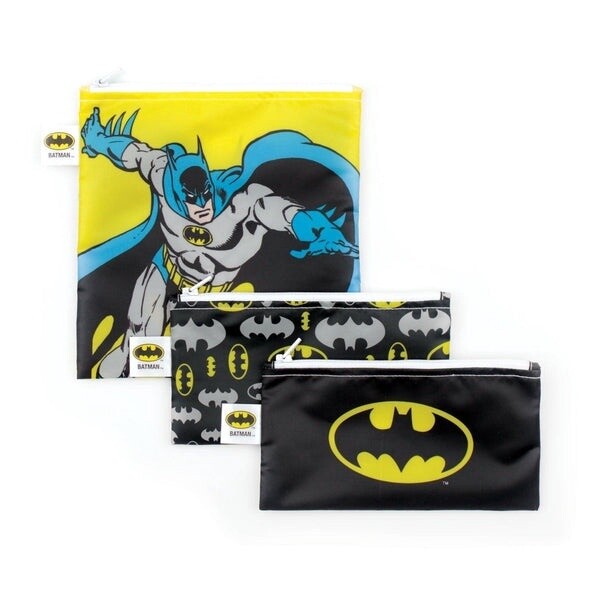 Bumkins 3-pack Snack Bags- Batman