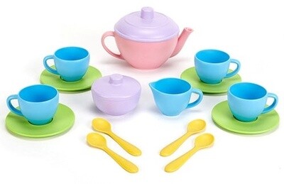 Green Toys tea set- pink