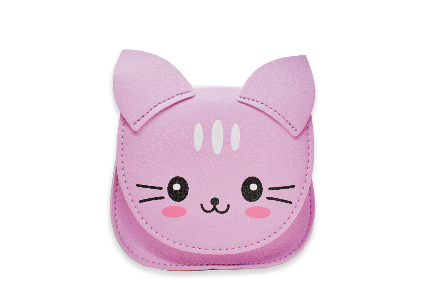 Cat Vinyl Crossbody Purse- Lavender