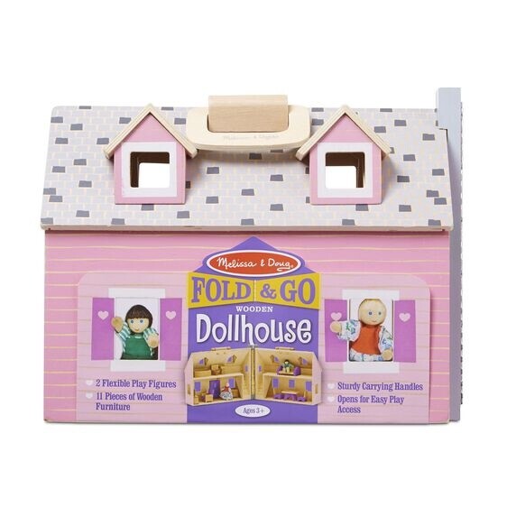 Melissa &amp; Doug fold n go dollhouse