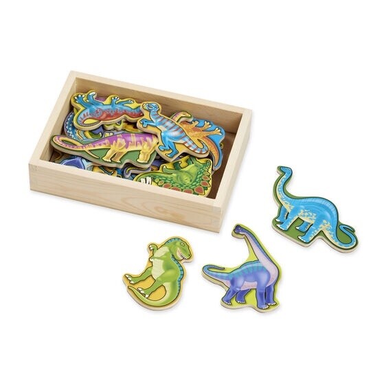 Melissa &amp; Doug Wooden Dinosaur Magnets
