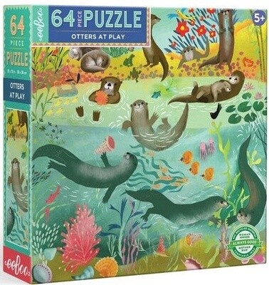eeBoo 64pc Puzzle- Otters