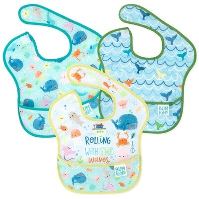 Bumkins superbib-3pck- Ocean Life