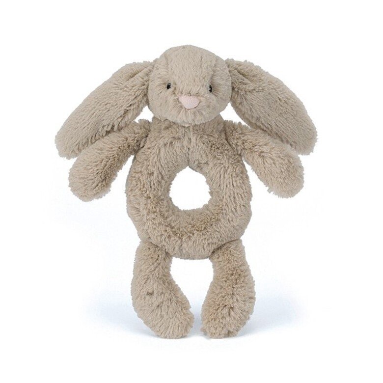 Jellycat Bashful Bunny Ring Rattle- Beige