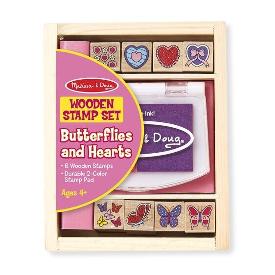 Melissa &amp; Doug butterfly &amp; heart stamp set