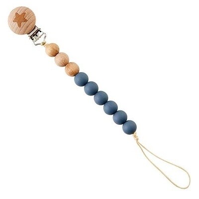Stephan Baby by Creative Brands - Silicone Pacifier Clip-Star