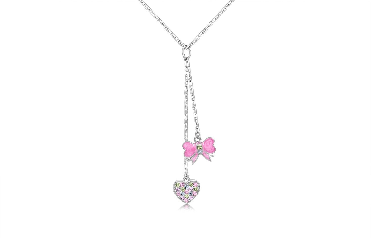 Chanteur - Bow with Dangling heart Pendant