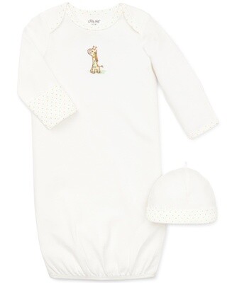 Little Me giraffe gown and hat