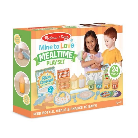 Melissa &amp; Doug mine to love doll mealtime playset
