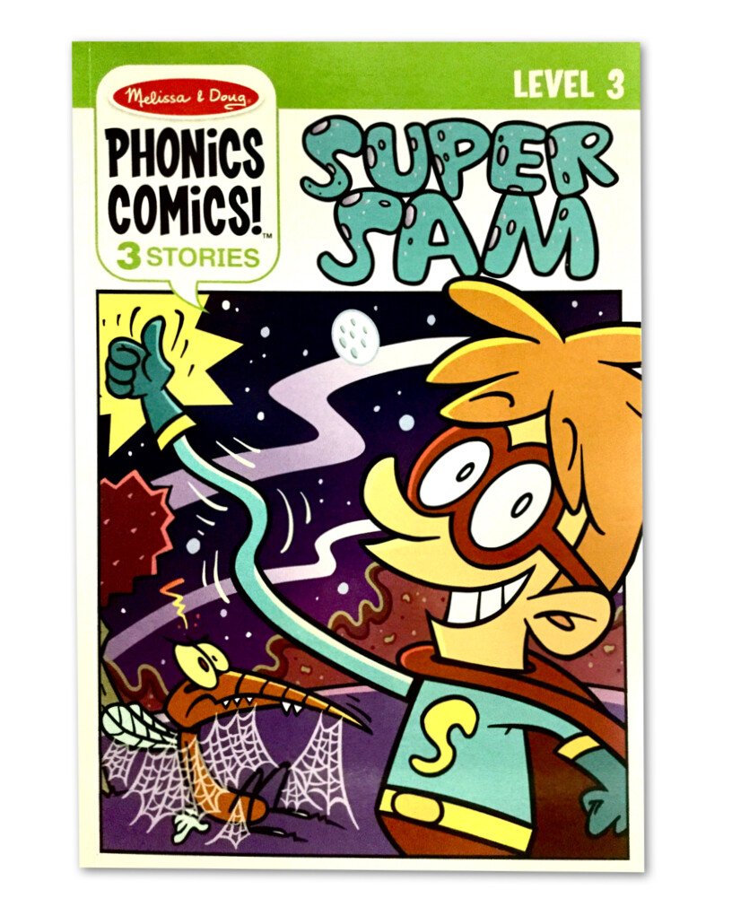 Melissa &amp; Doug phonics comics level 3- super sam