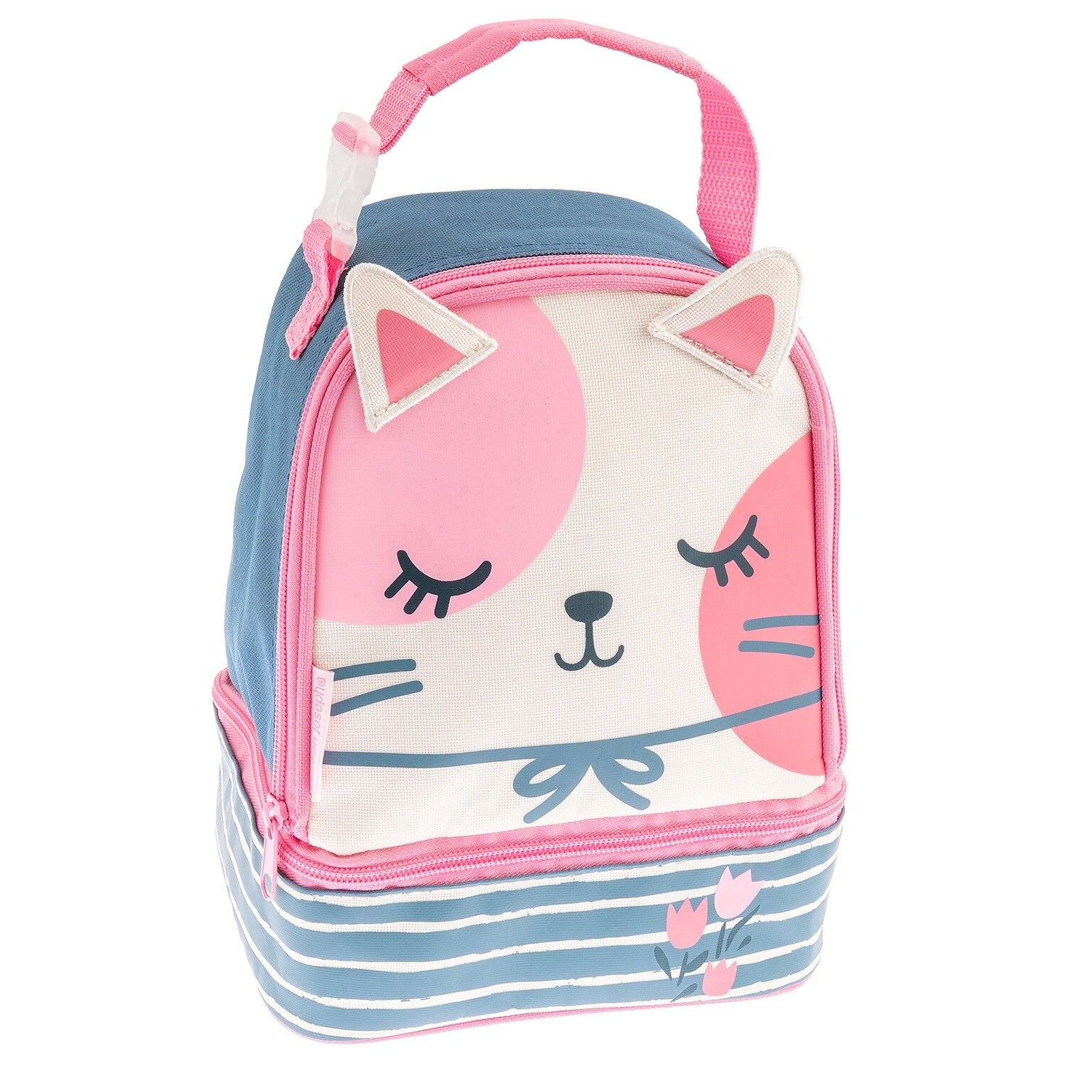 Stephen Joseph Sidekick Lunchbag- Pink/Blue Cat