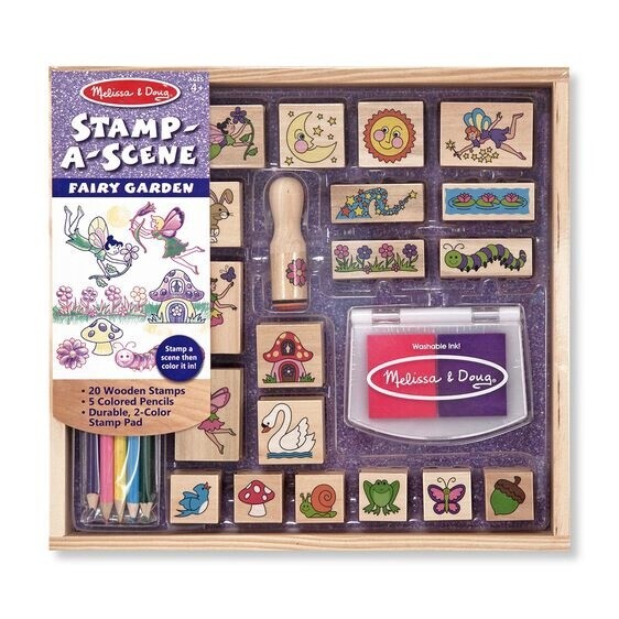 Melissa &amp; Doug stamp a scene- fairy garden