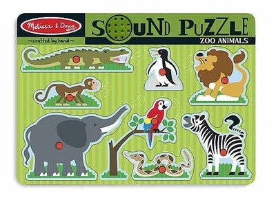 Melissa &amp; Doug sound puzzle- zoo animals